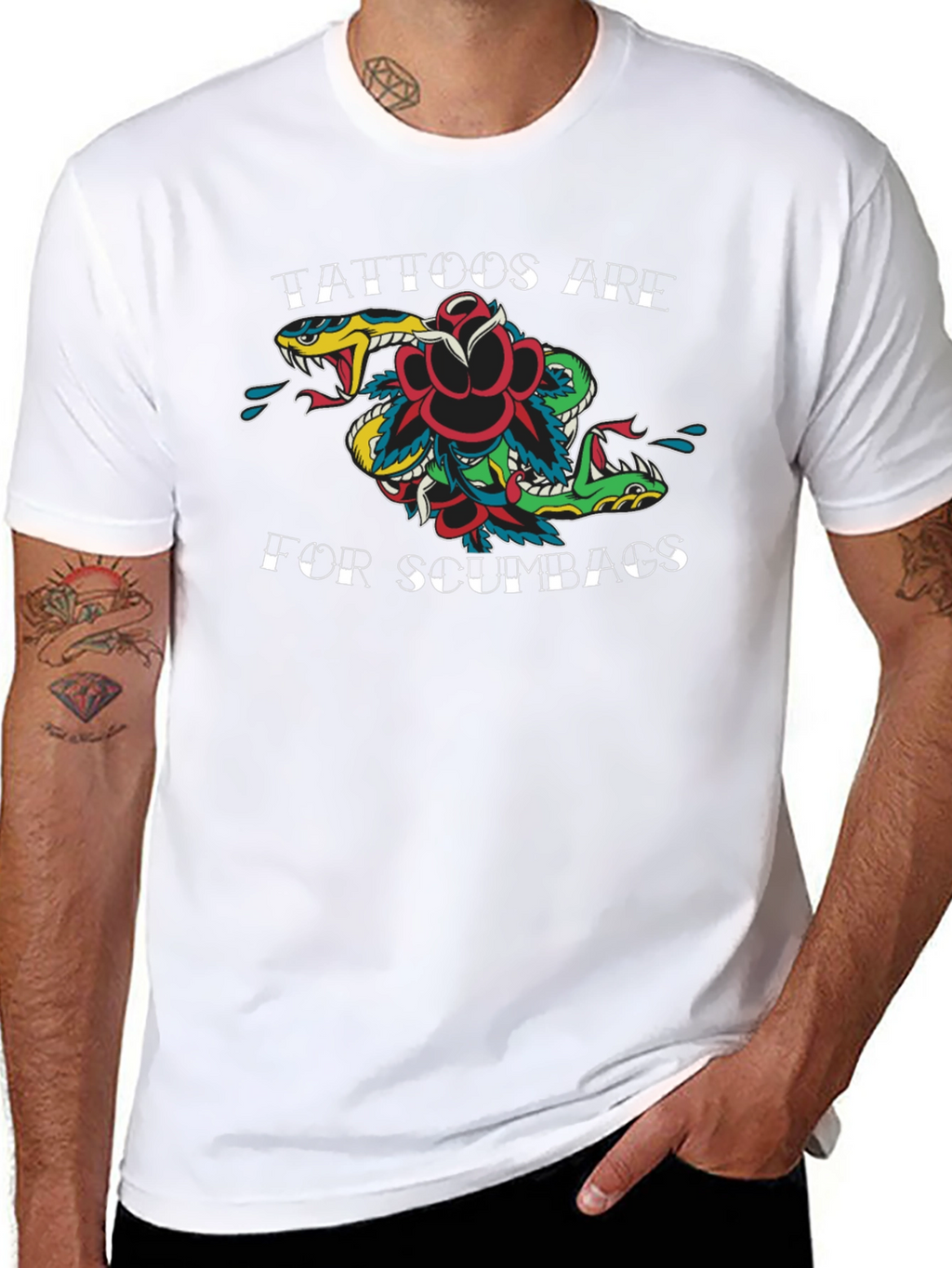 Tattoos Are for Scumbags Graphic Tee