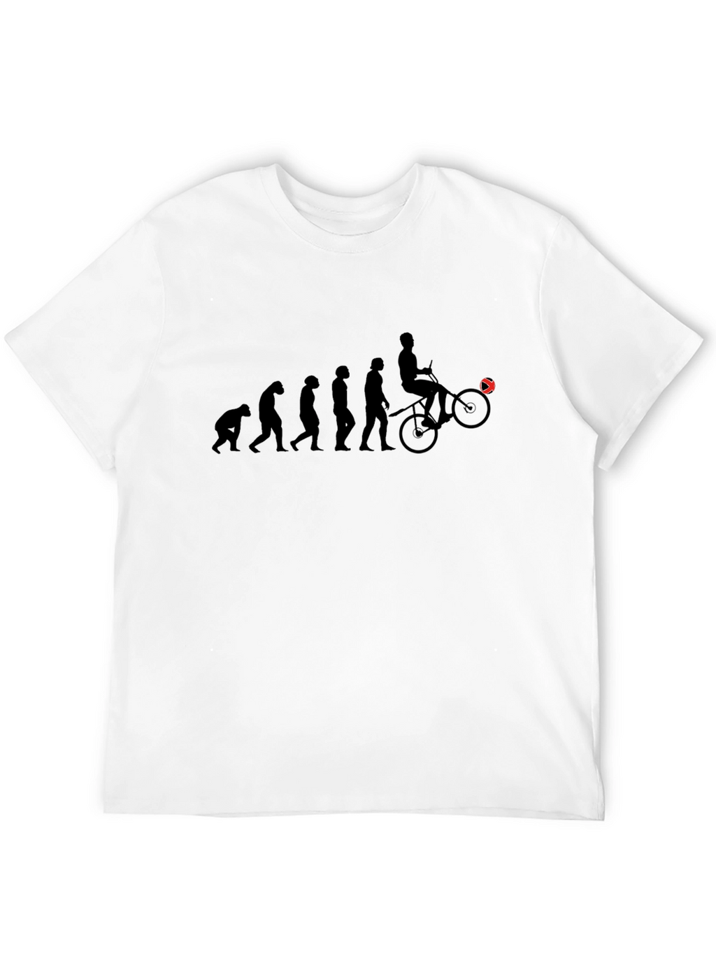 Evolution of Cyclist Graphic Tee - Black
