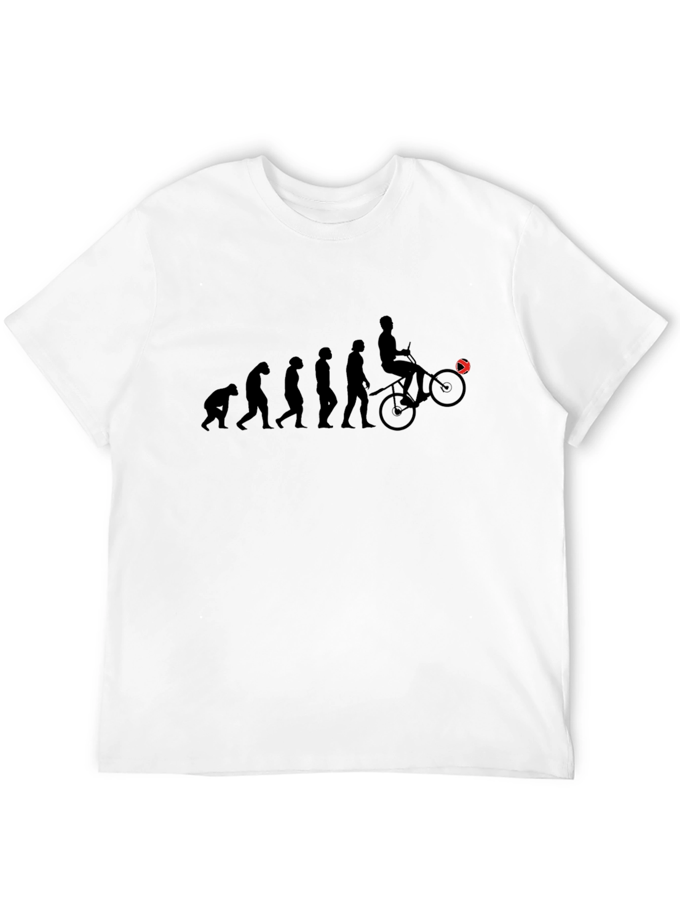 Evolution of Cyclist Graphic Tee - Black
