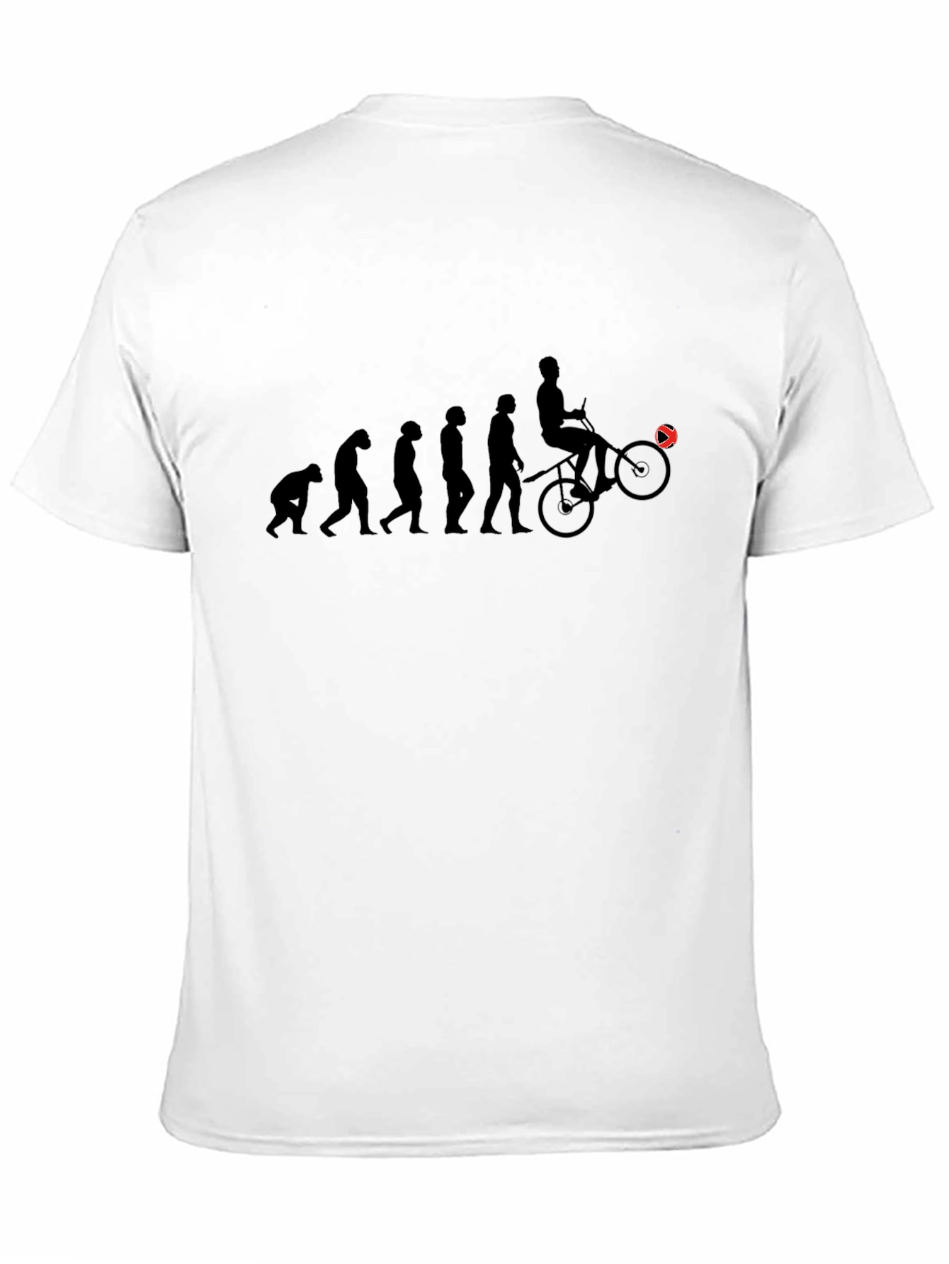 Evolution of Cyclist Graphic Tee - Black