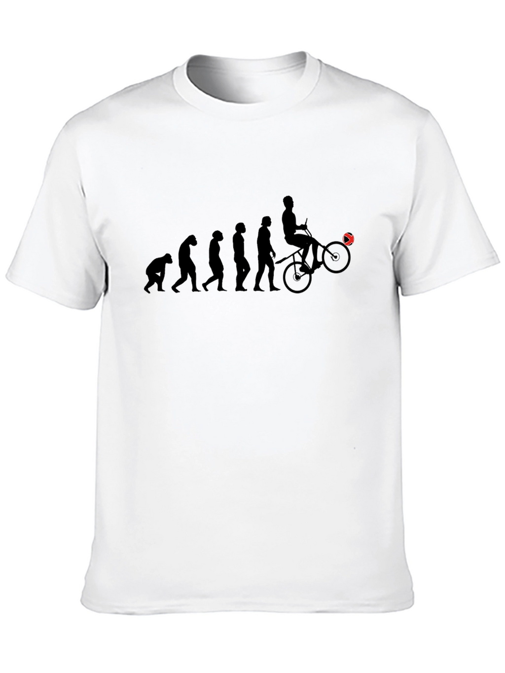 Evolution of Cyclist Graphic Tee - Black