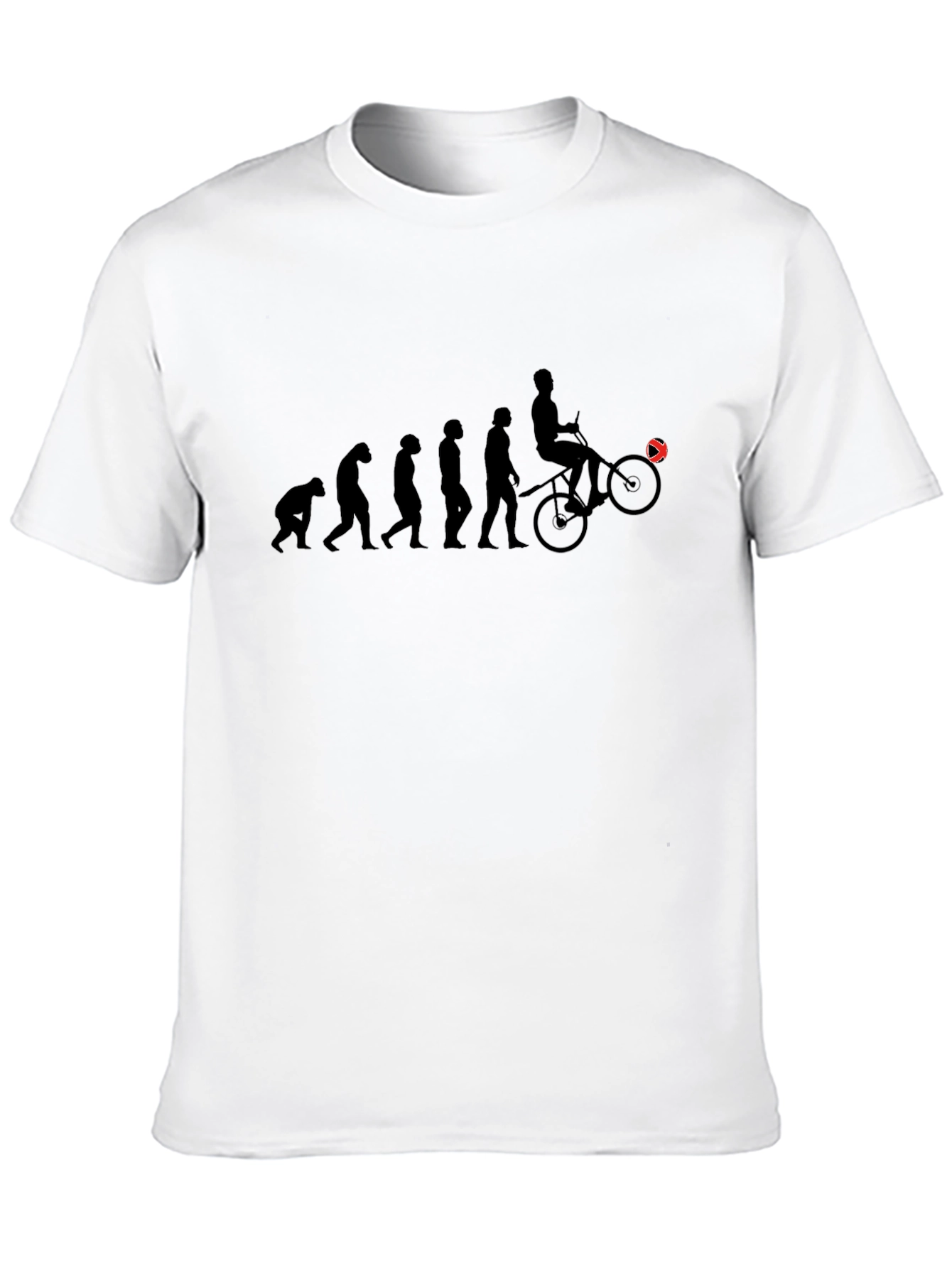 Evolution of Cyclist Graphic Tee - Black