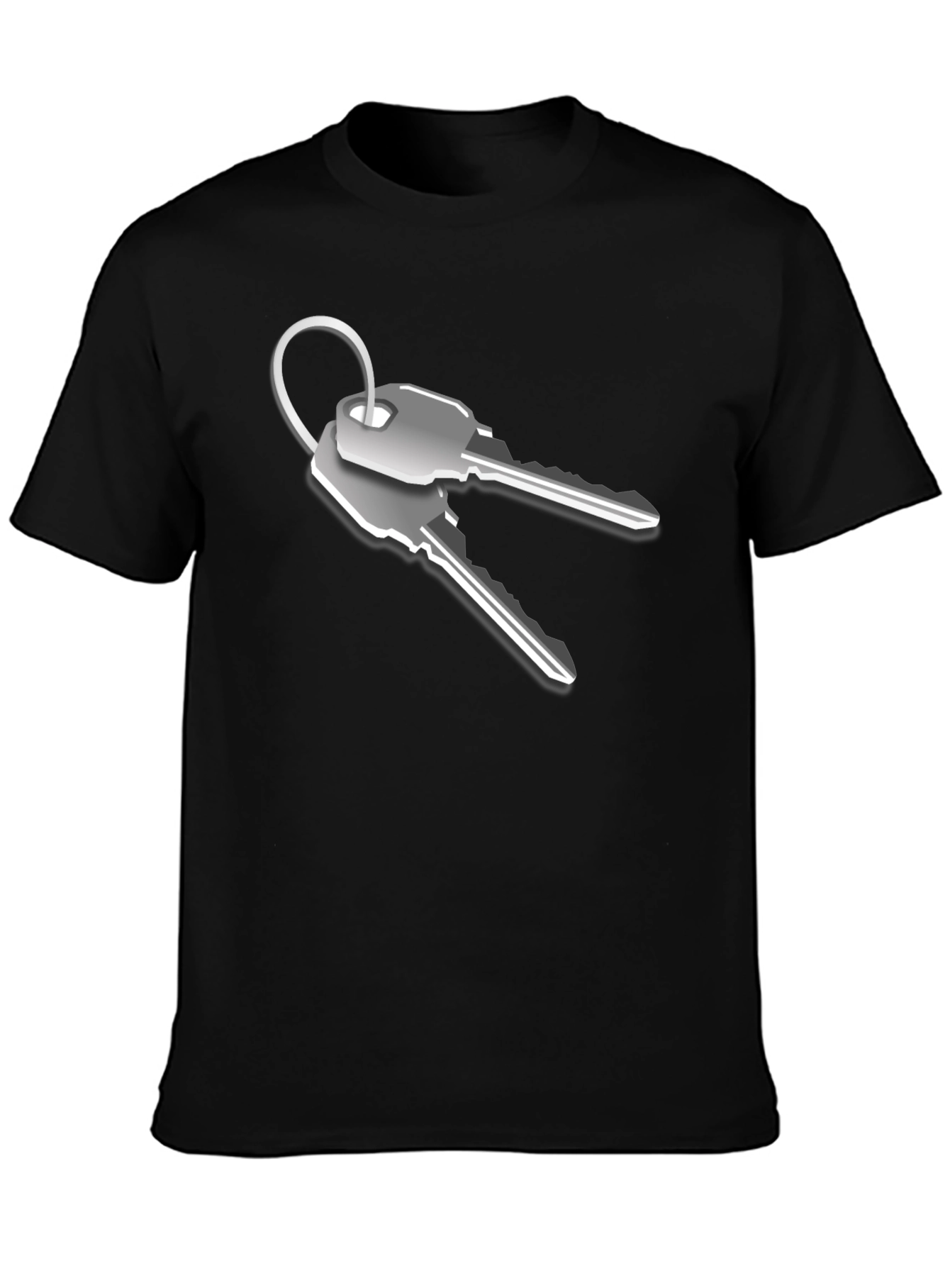 Modern Keys Graphic T-Shirt - Black