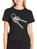 Modern Keys Graphic T-Shirt - Black