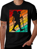 Retro Hiker Graphic T-Shirt - Black