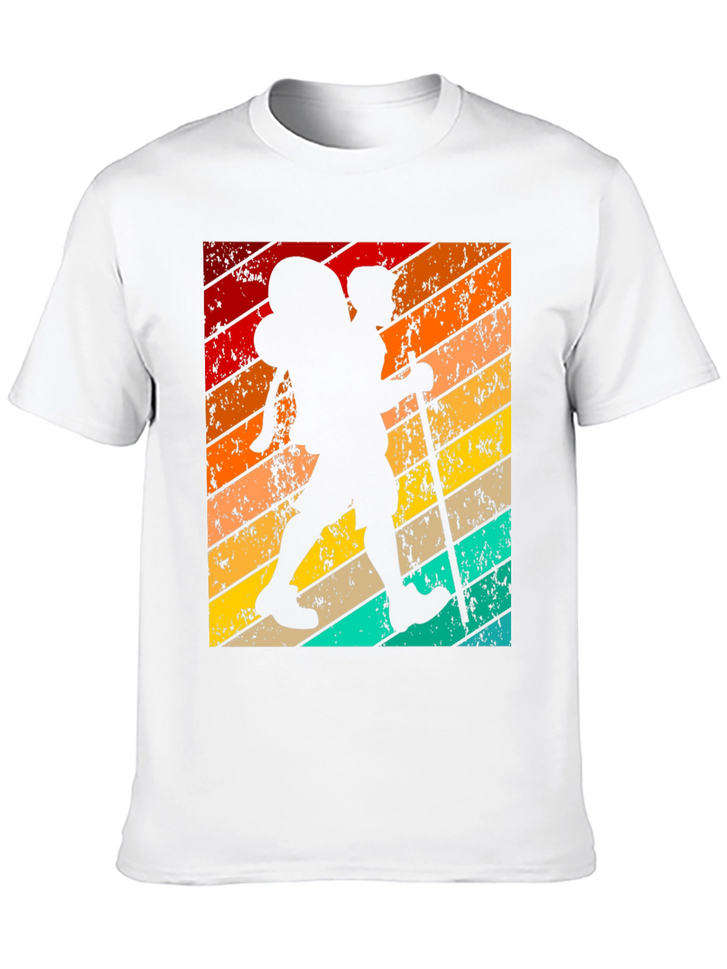 Retro Hiker Graphic T-Shirt - Black