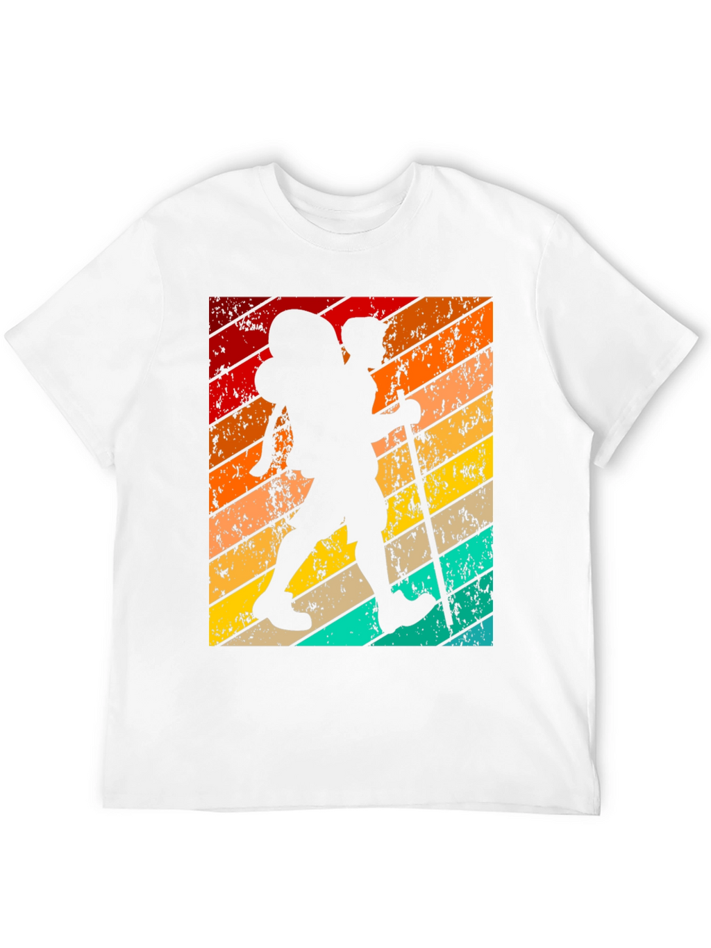 Retro Hiker Graphic T-Shirt - Black