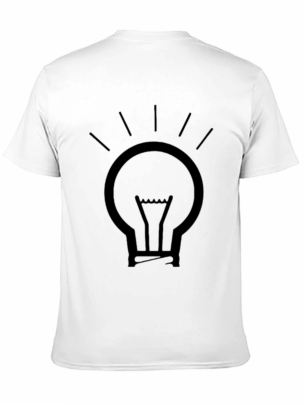 Illuminating Idea Mens Black Graphic T-Shirt