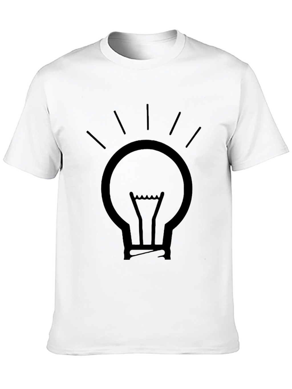 Illuminating Idea Mens Black Graphic T-Shirt