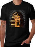 Egyptian Pharaoh Graphic Print T-Shirt