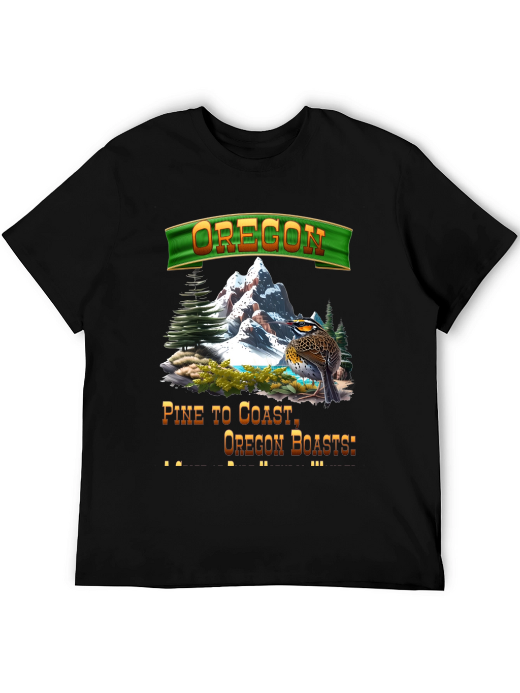 Oregon Landscape Graphic T-Shirt