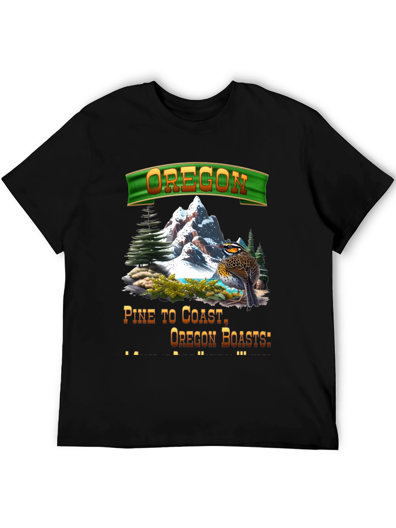 Oregon Landscape Graphic T-Shirt