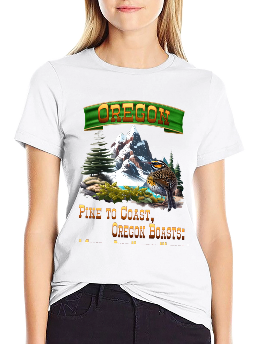 Oregon Landscape Graphic T-Shirt