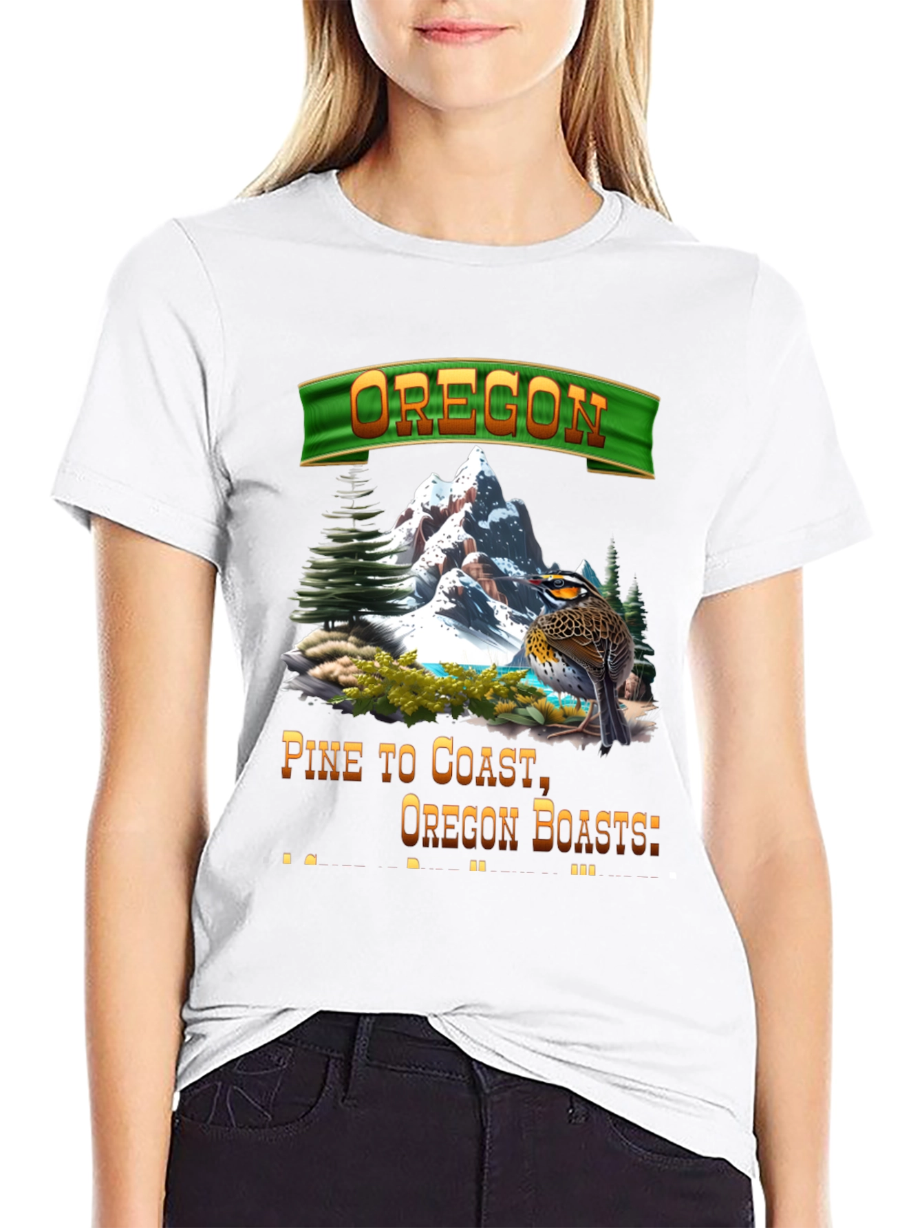 Oregon Landscape Graphic T-Shirt