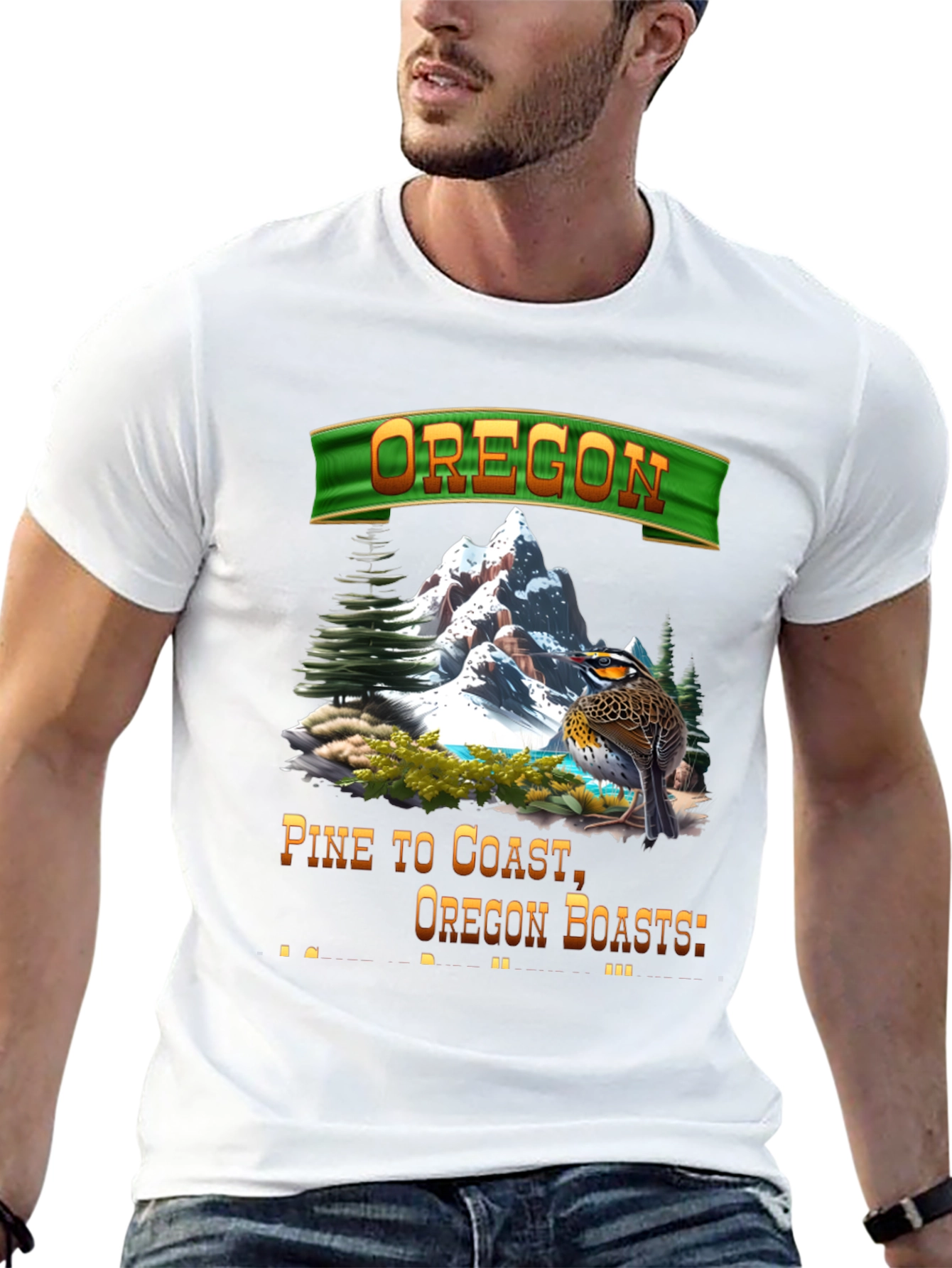 Oregon Landscape Graphic T-Shirt