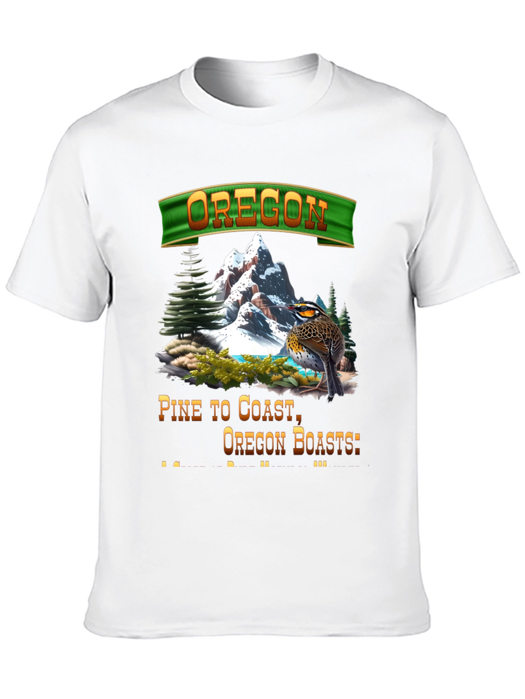 Oregon Landscape Graphic T-Shirt