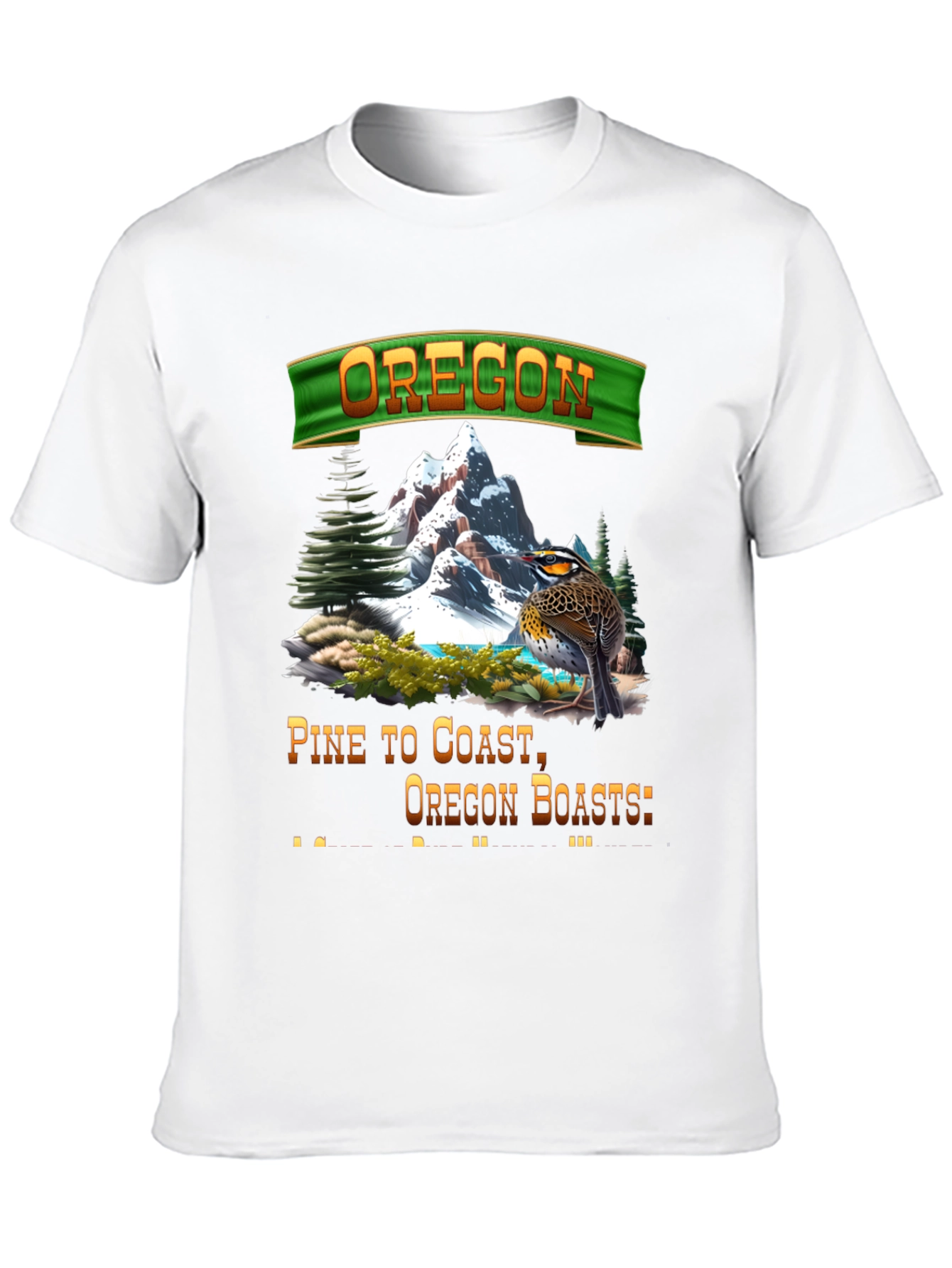 Oregon Landscape Graphic T-Shirt