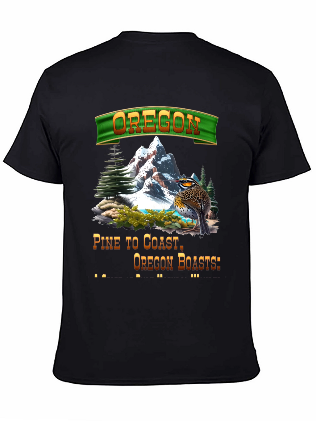 Oregon Landscape Graphic T-Shirt