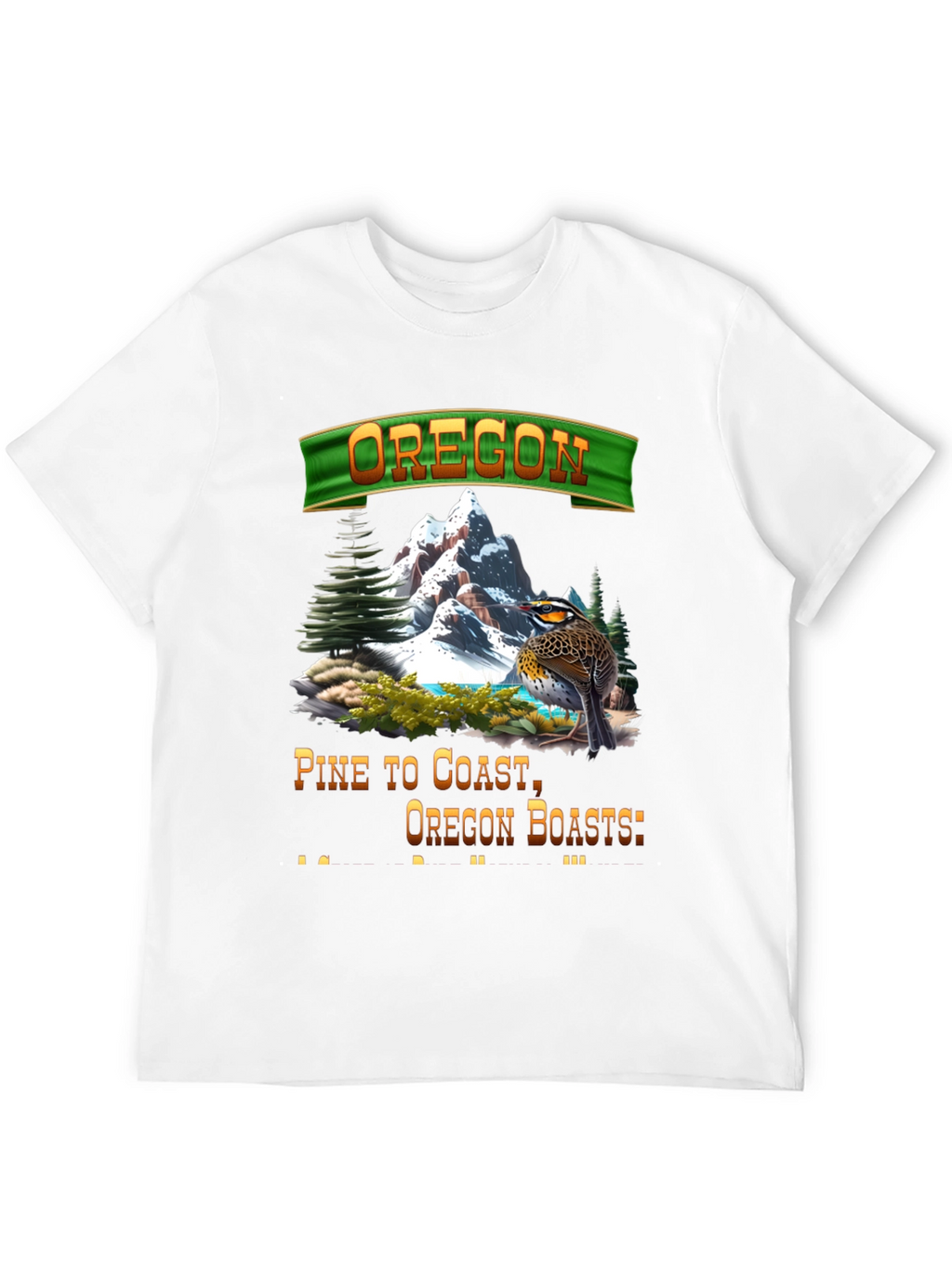 Oregon Landscape Graphic T-Shirt