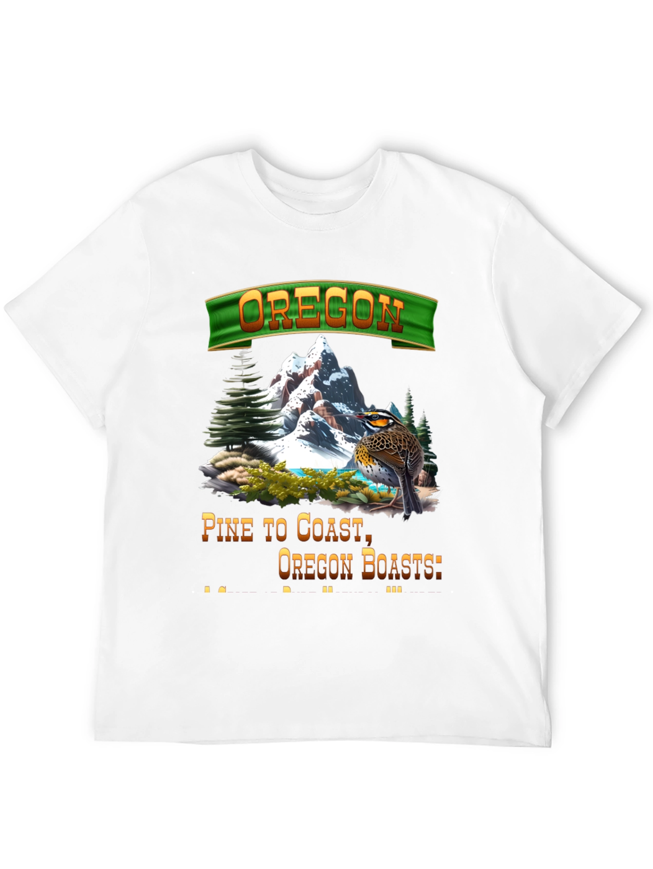 Oregon Landscape Graphic T-Shirt
