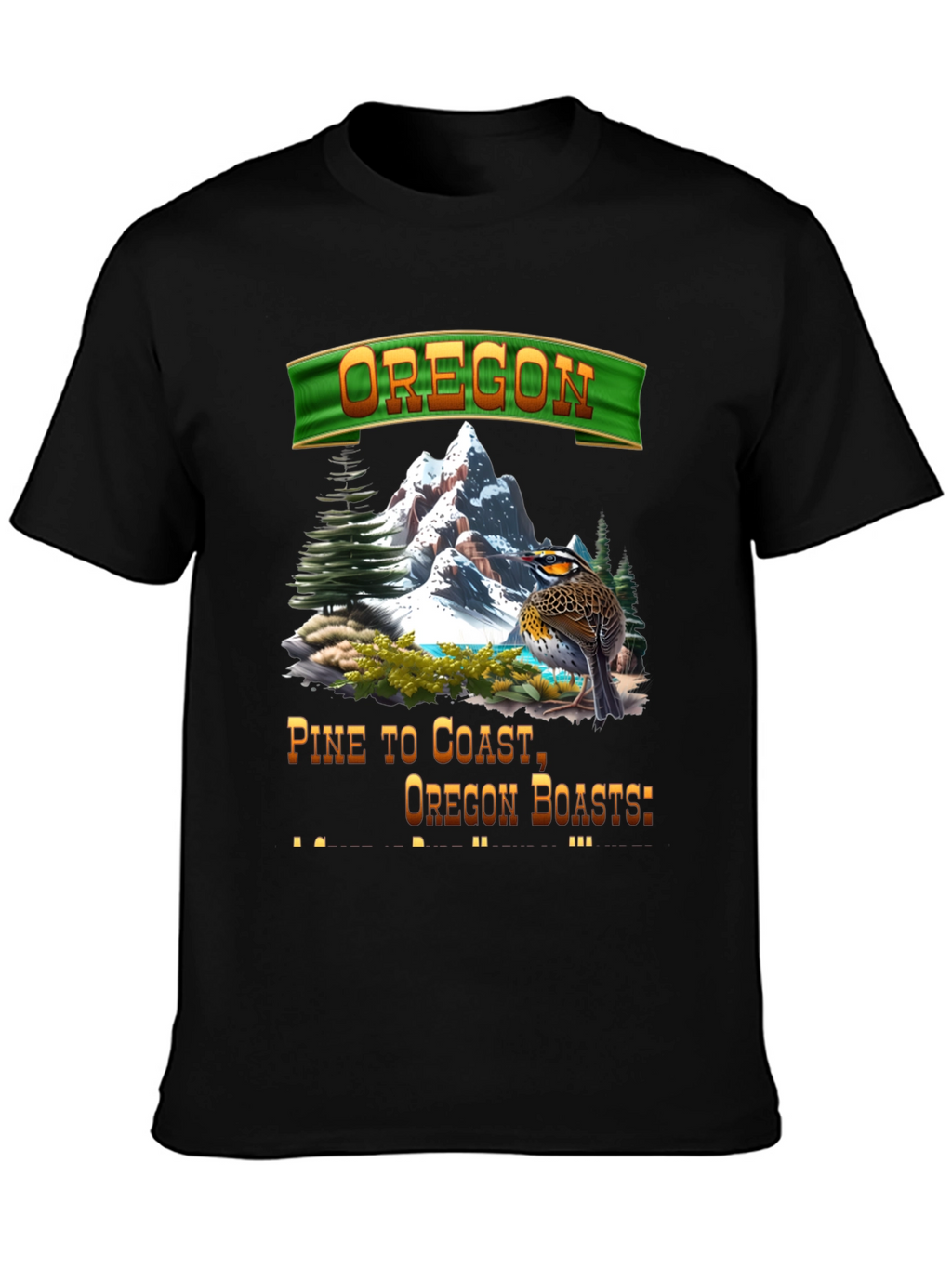 Oregon Landscape Graphic T-Shirt