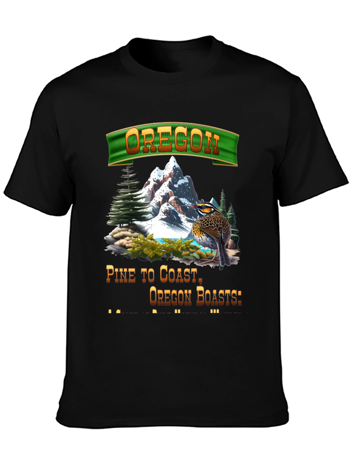 Oregon Landscape Graphic T-Shirt