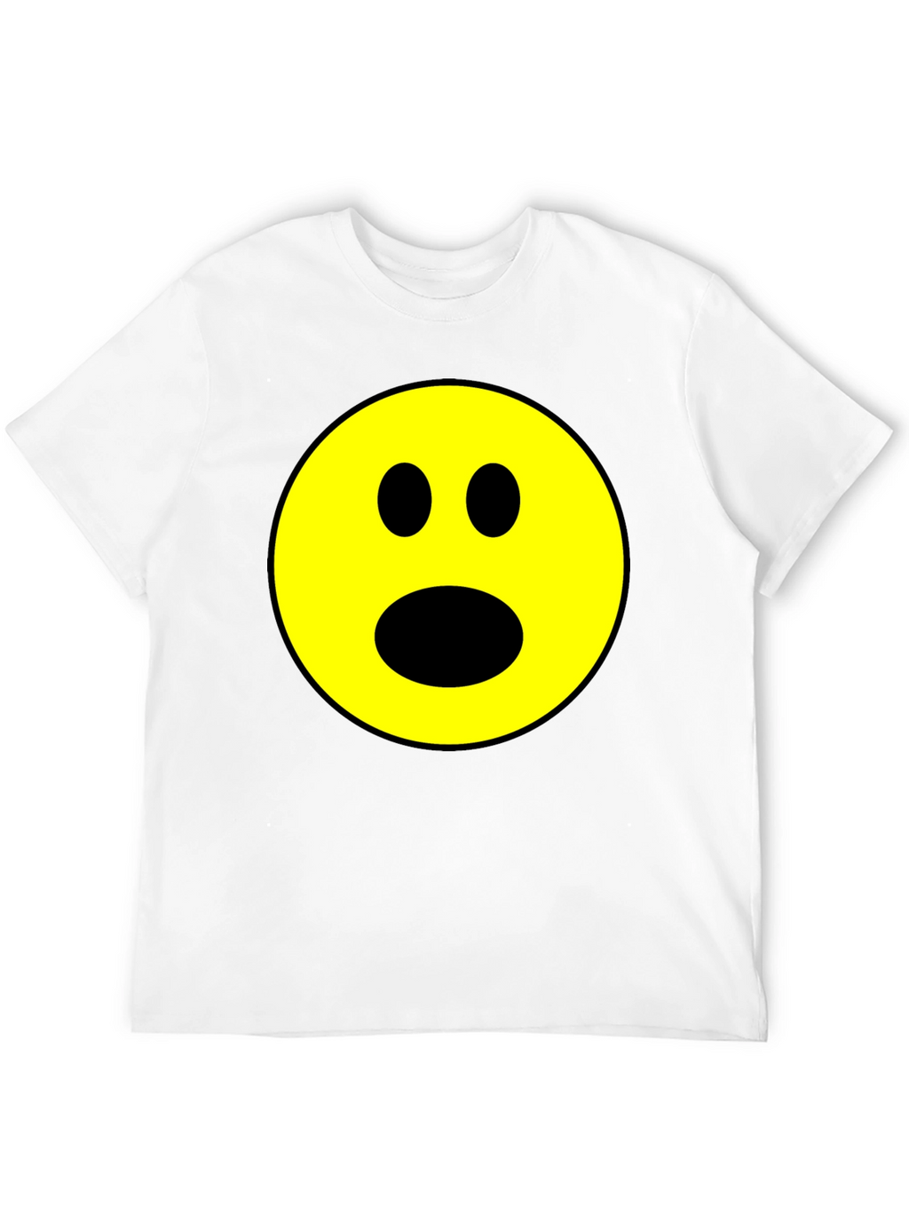 Shocked Emoji Graphic T-Shirt - Black