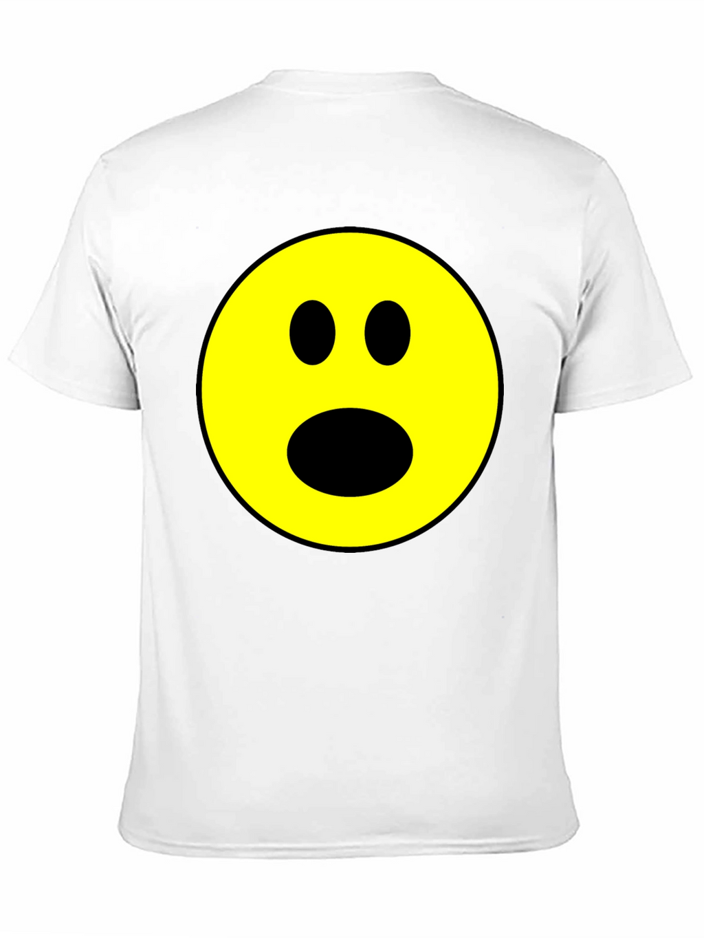 Shocked Emoji Graphic T-Shirt - Black