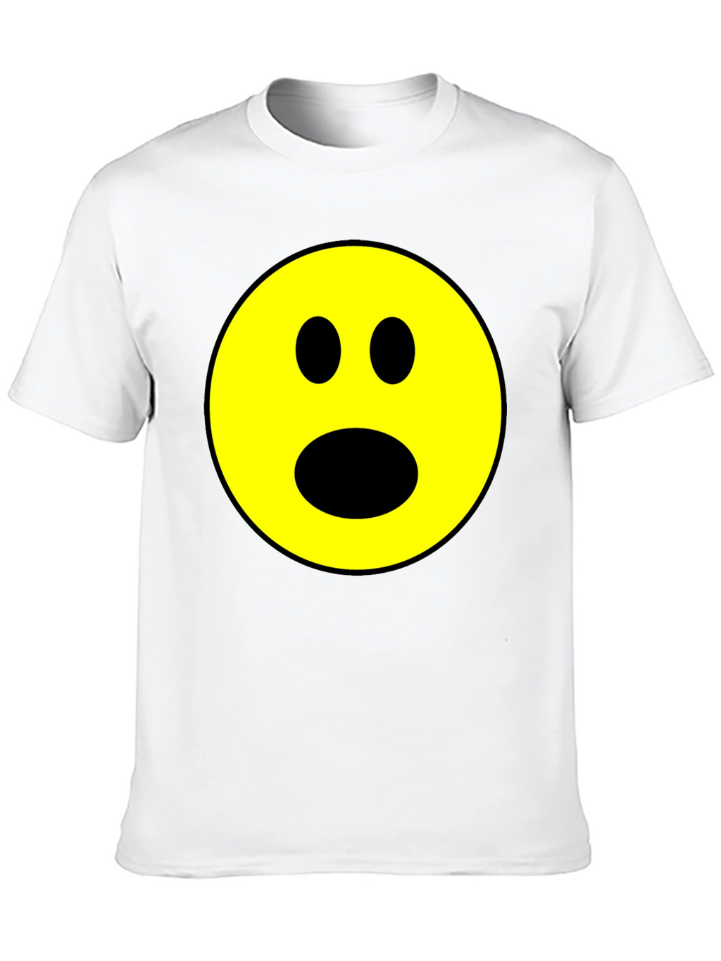 Shocked Emoji Graphic T-Shirt - Black
