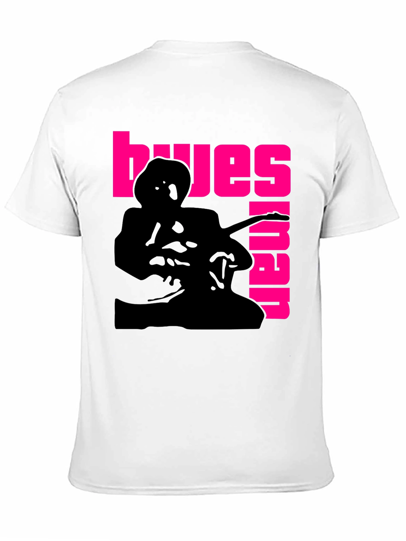 Blues Guitarist Graphic T-Shirt - Black