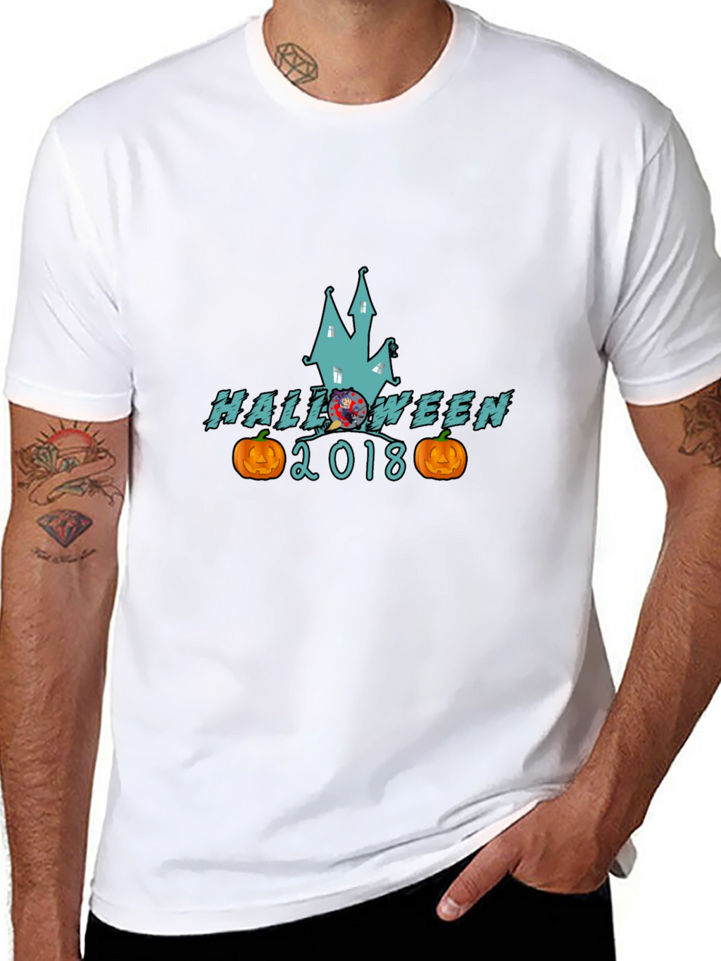 Halloween 2018 T-Shirt Spooky Haunted House Design