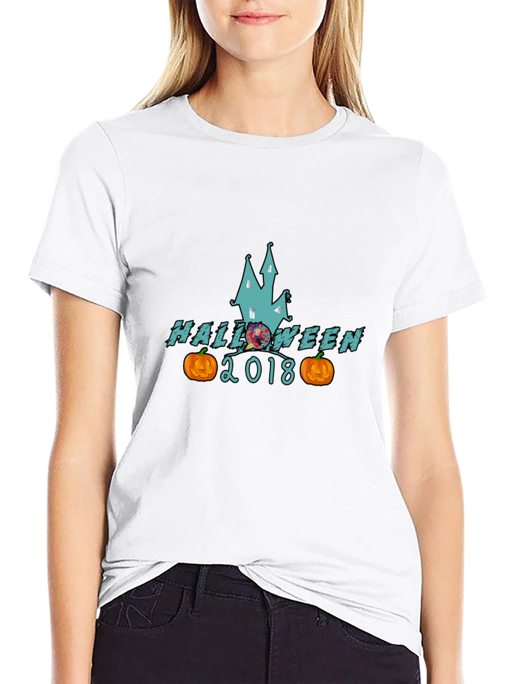 Halloween 2018 T-Shirt Spooky Haunted House Design