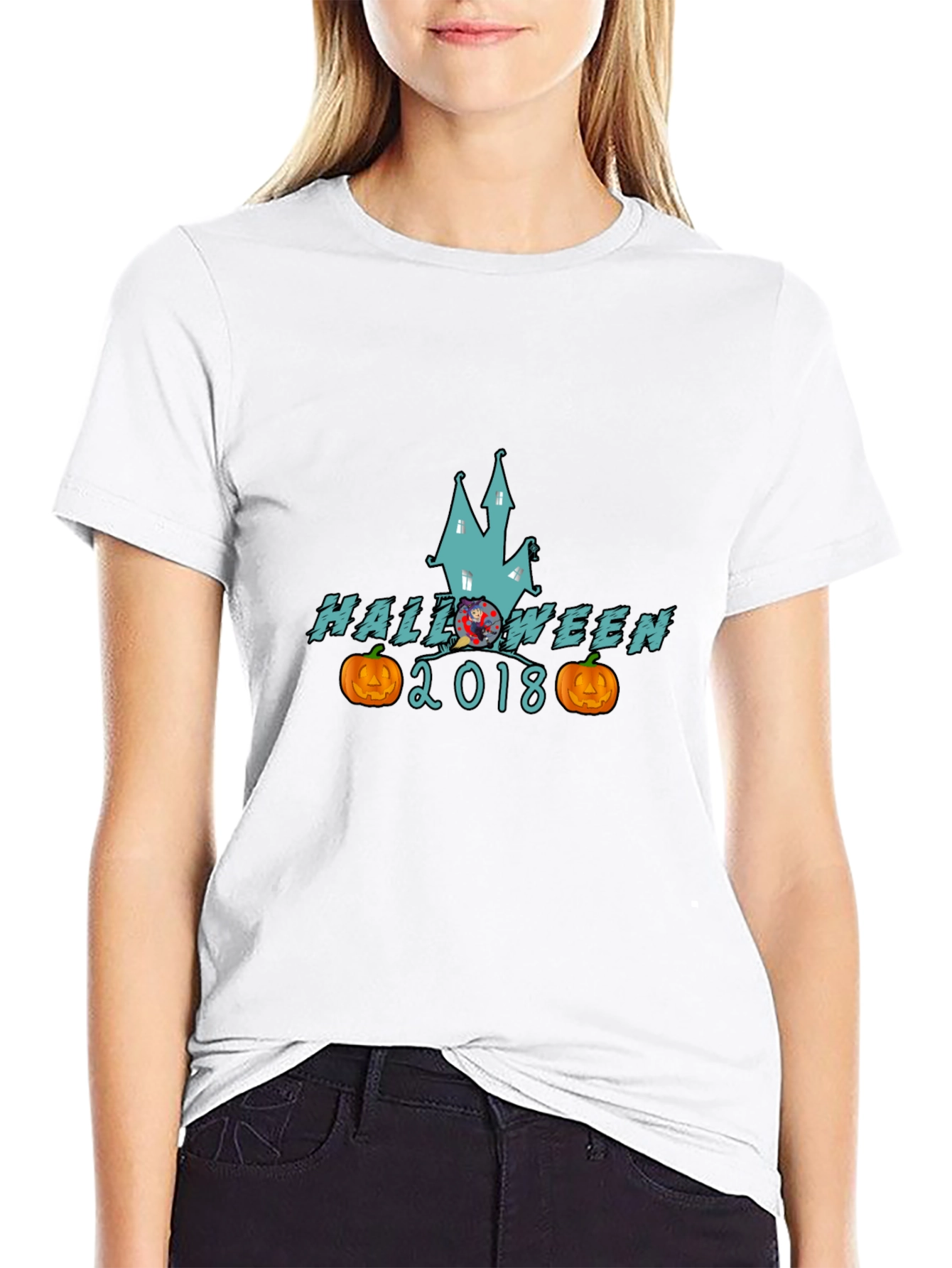 Halloween 2018 T-Shirt Spooky Haunted House Design