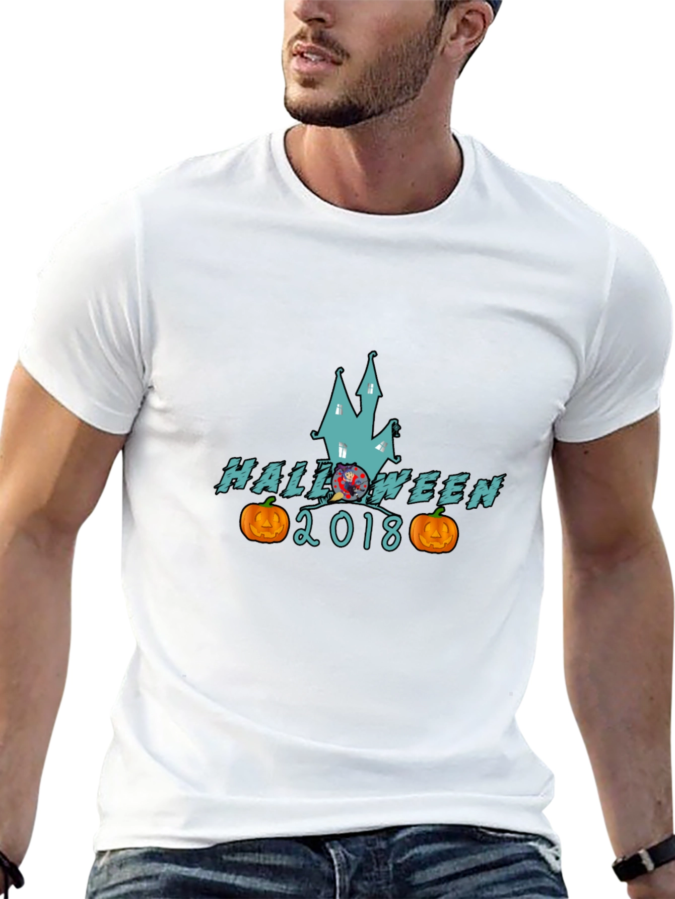 Halloween 2018 T-Shirt Spooky Haunted House Design