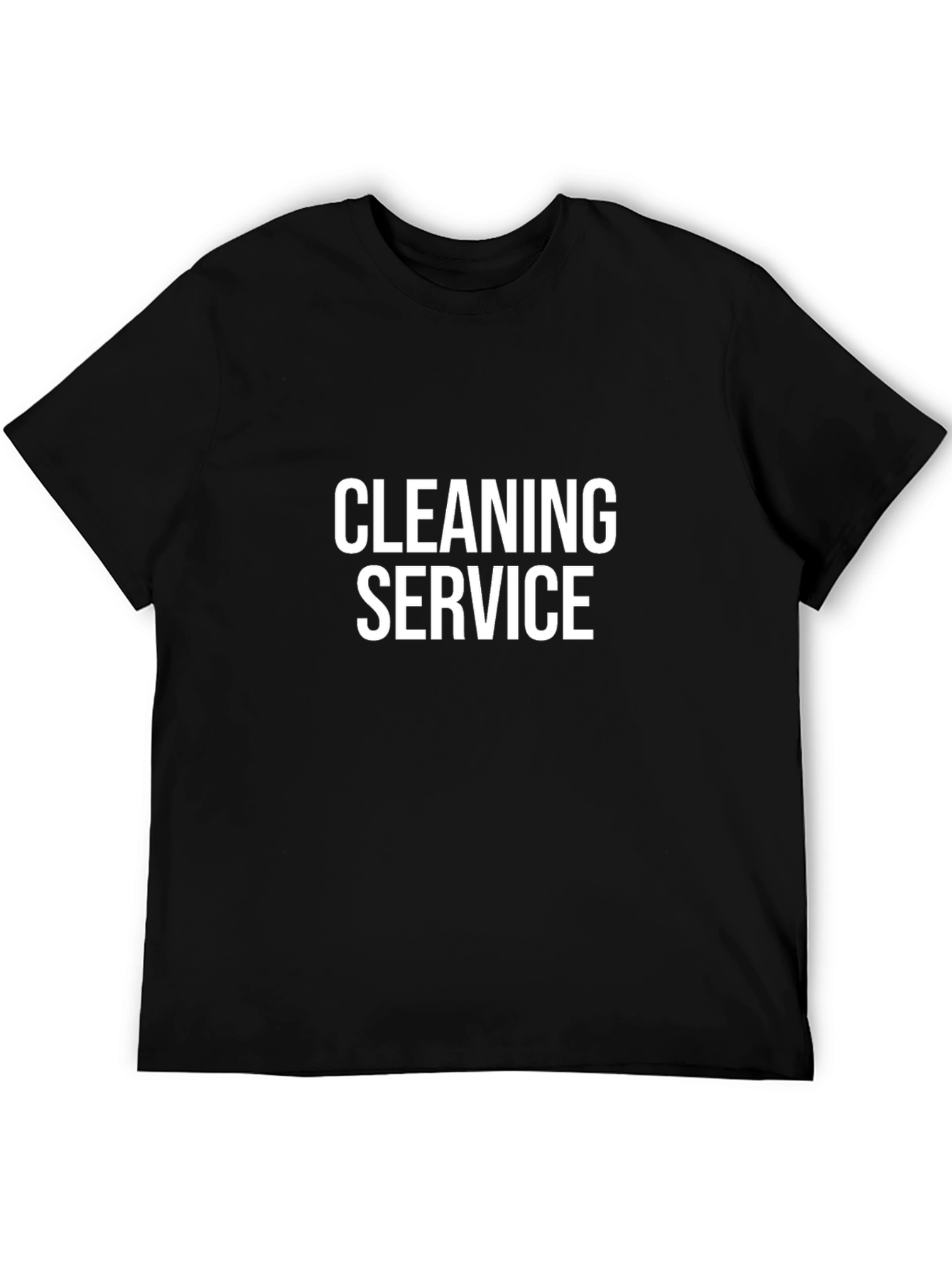 Cleaning Service T-Shirt - Bold Text Design