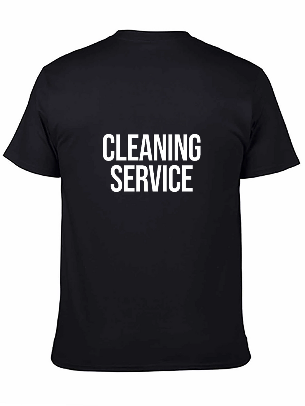 Cleaning Service T-Shirt - Bold Text Design