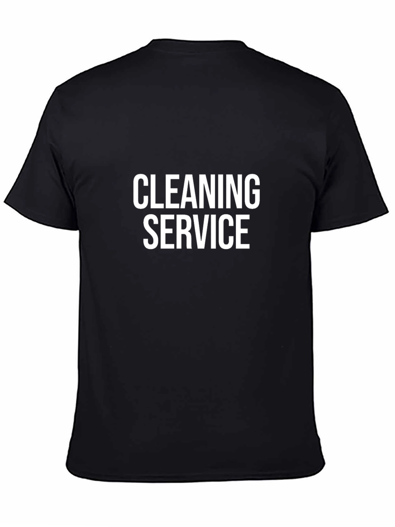 Cleaning Service T-Shirt - Bold Text Design