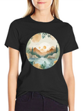 Nature Vista Graphic Tee - Casual Comfort