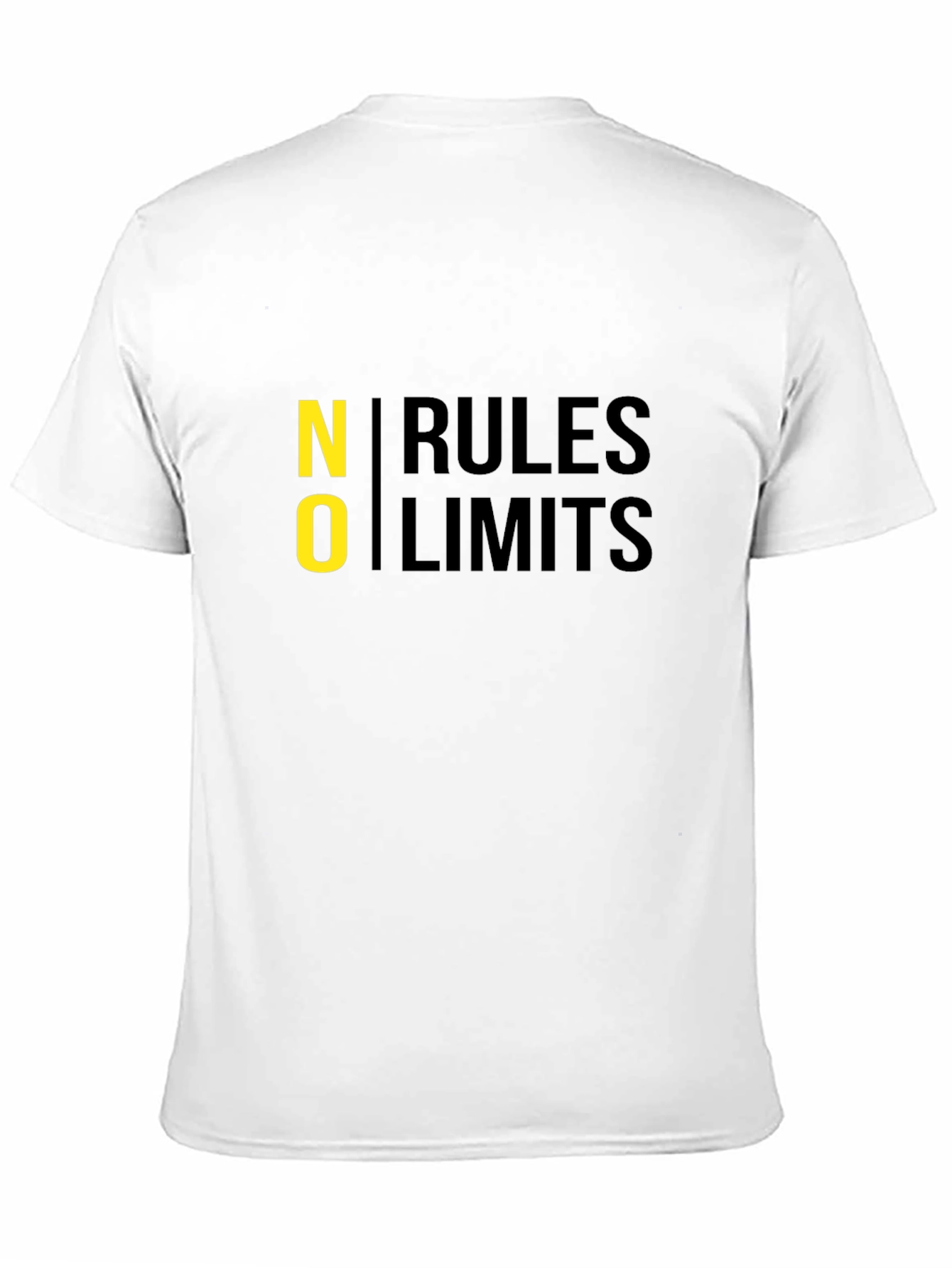 No Rules No Limits Black Graphic Tee