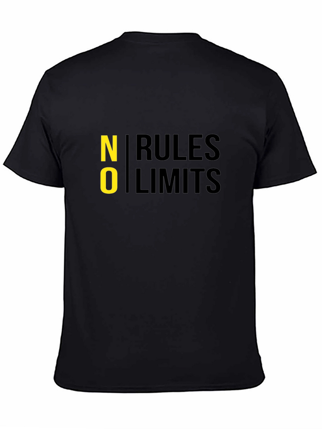 No Rules No Limits Black Graphic Tee