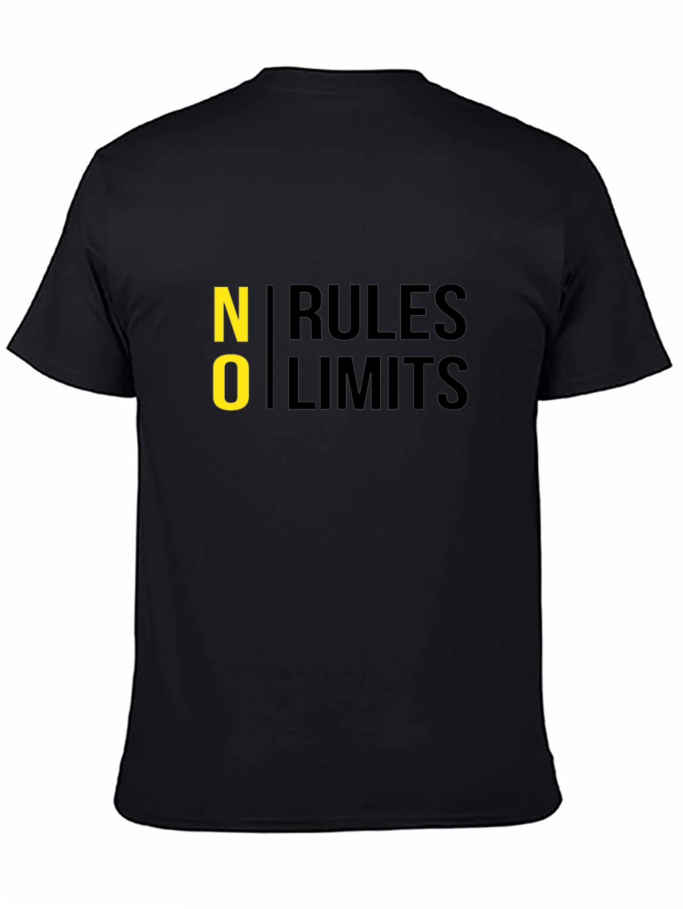 No Rules No Limits Black Graphic Tee
