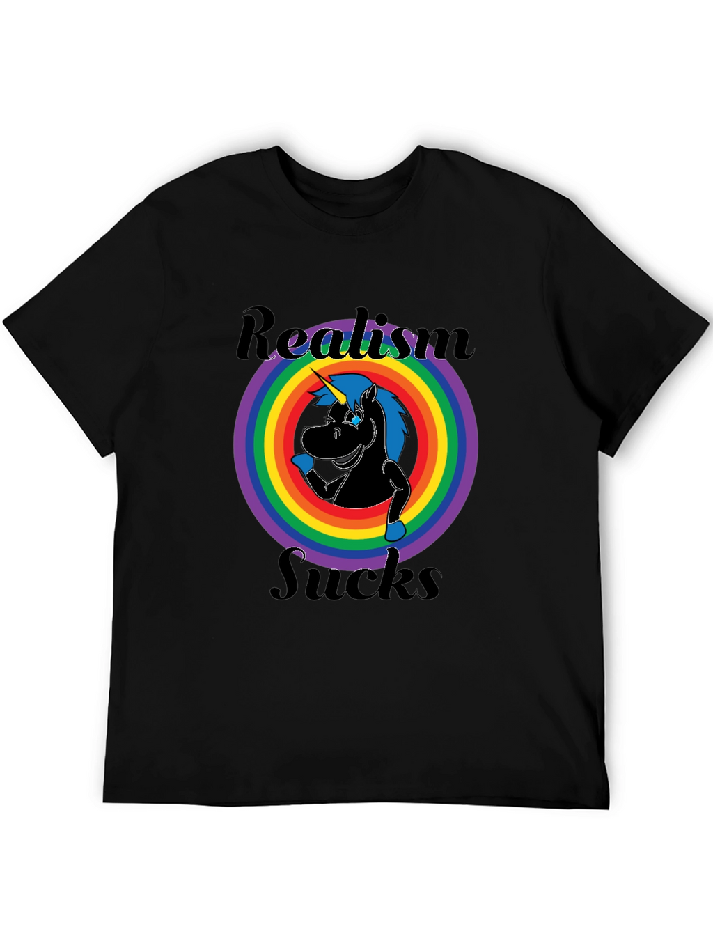 Realism Sucks Unicorn Graphic Tee