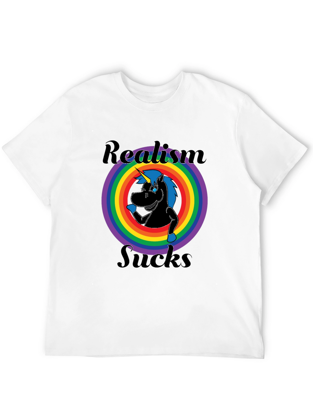 Realism Sucks Unicorn Graphic Tee