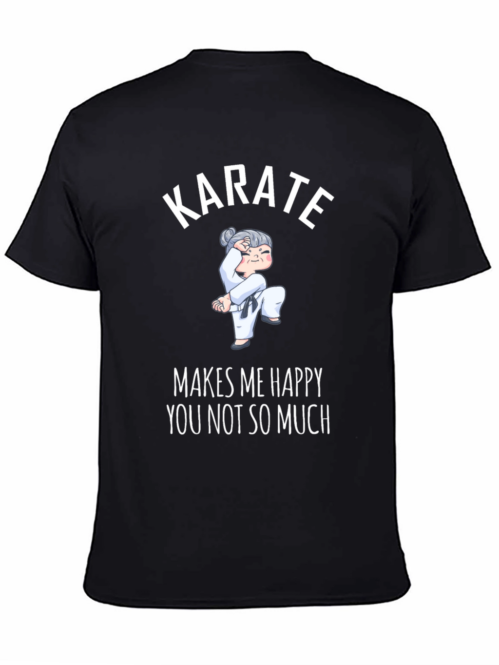 Karate Makes Me Happy Graphic T-Shirt