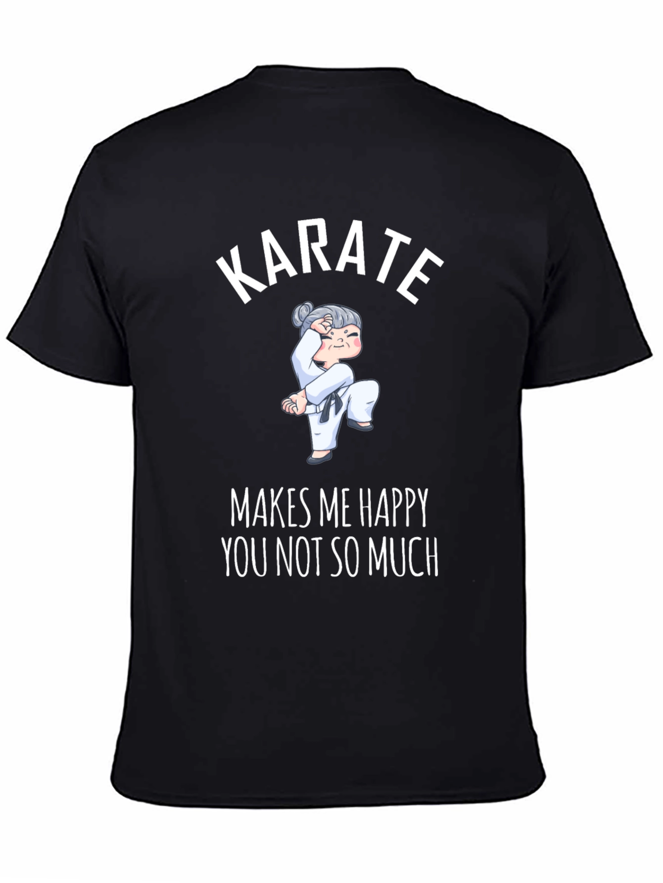 Karate Makes Me Happy Graphic T-Shirt