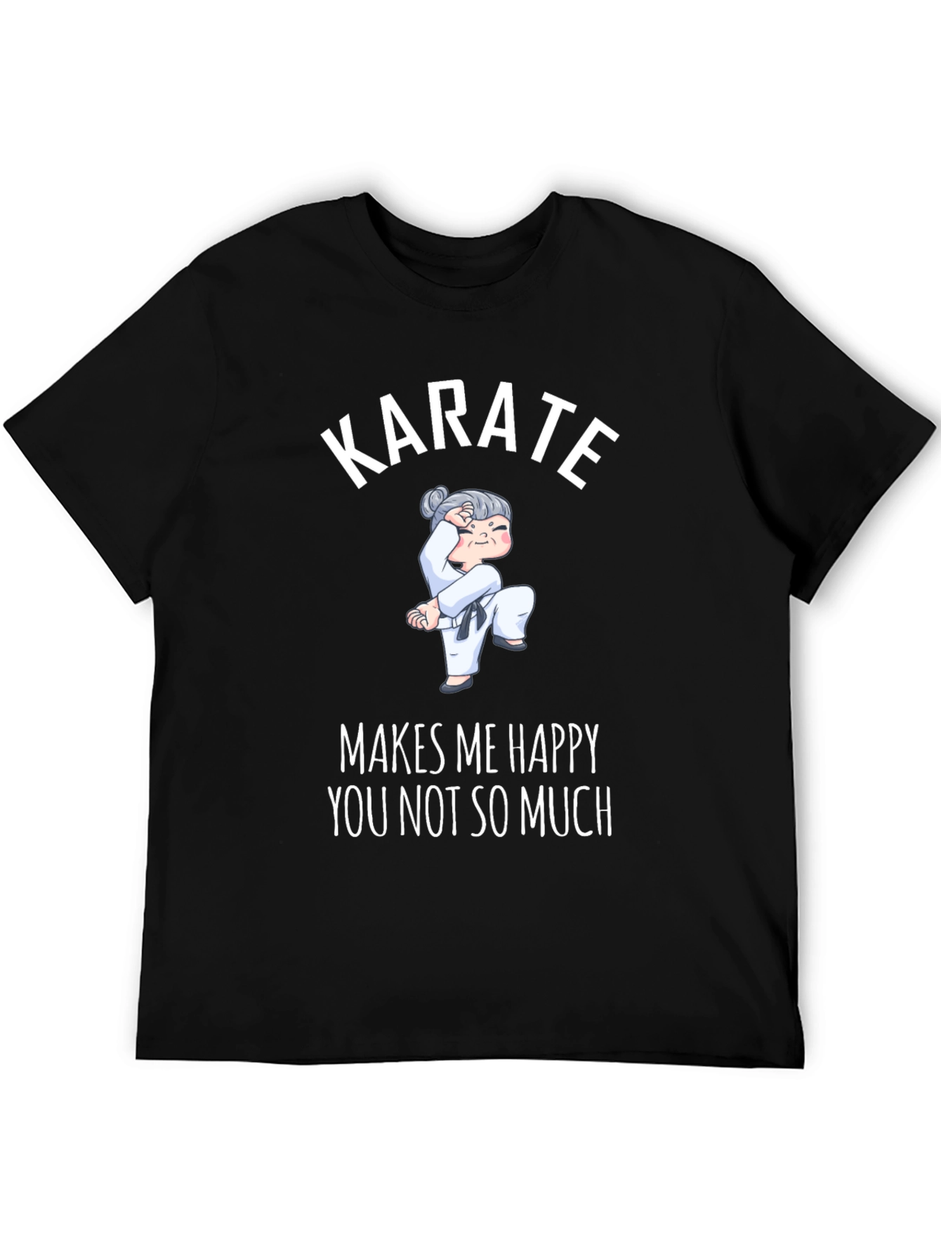 Karate Makes Me Happy Graphic T-Shirt