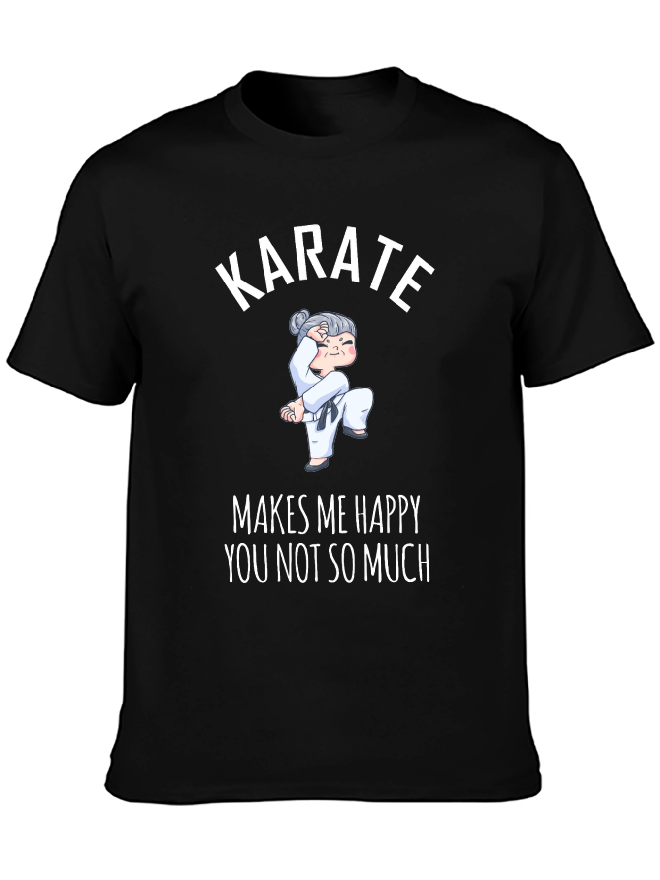 Karate Makes Me Happy Graphic T-Shirt