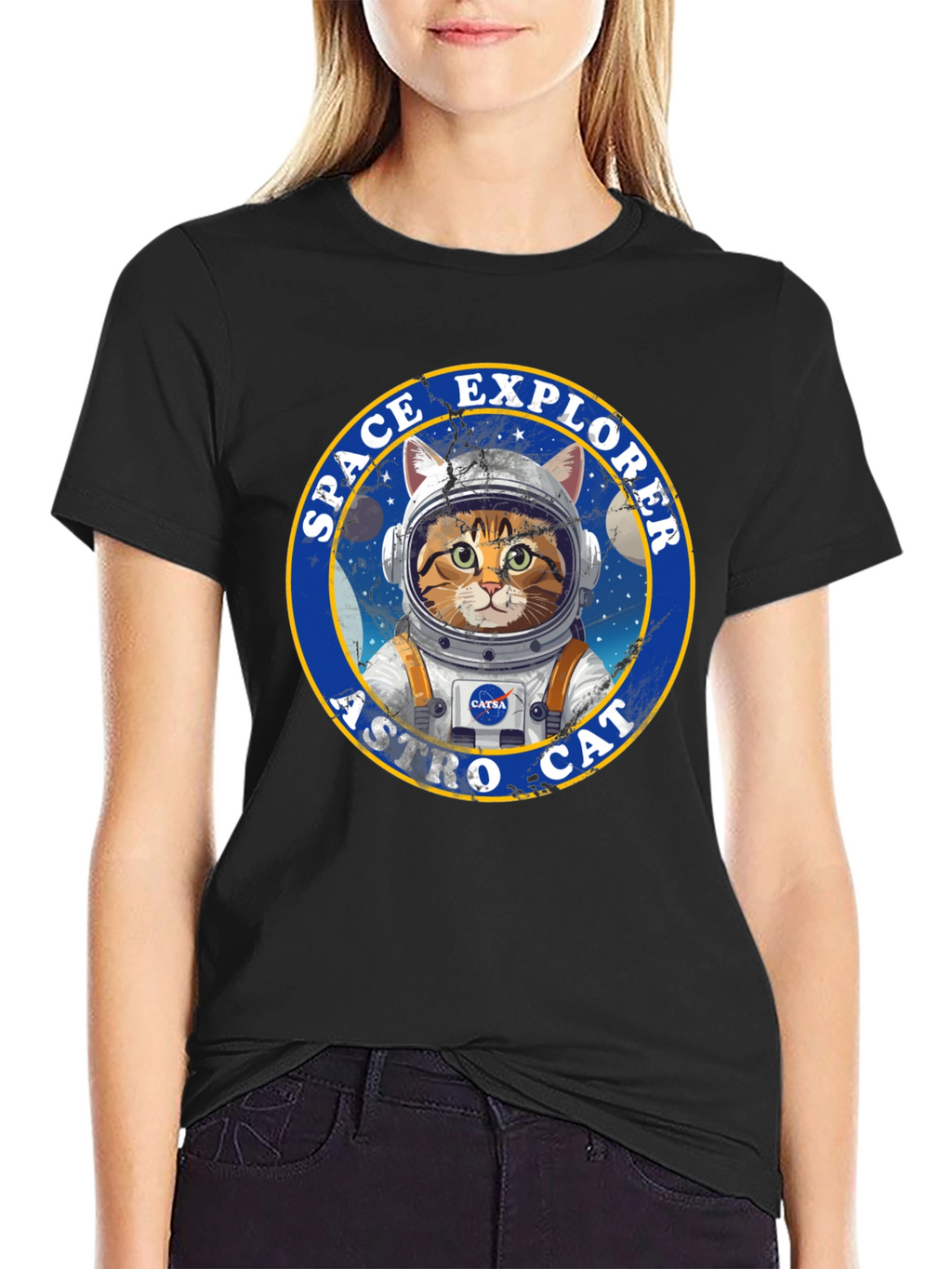 Space Explorer Astro Cat T-Shirt