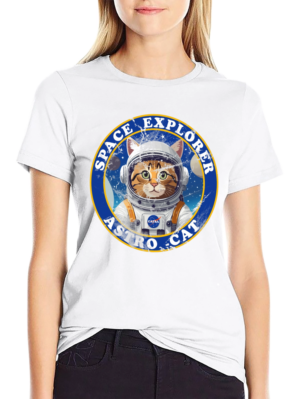 Space Explorer Astro Cat T-Shirt