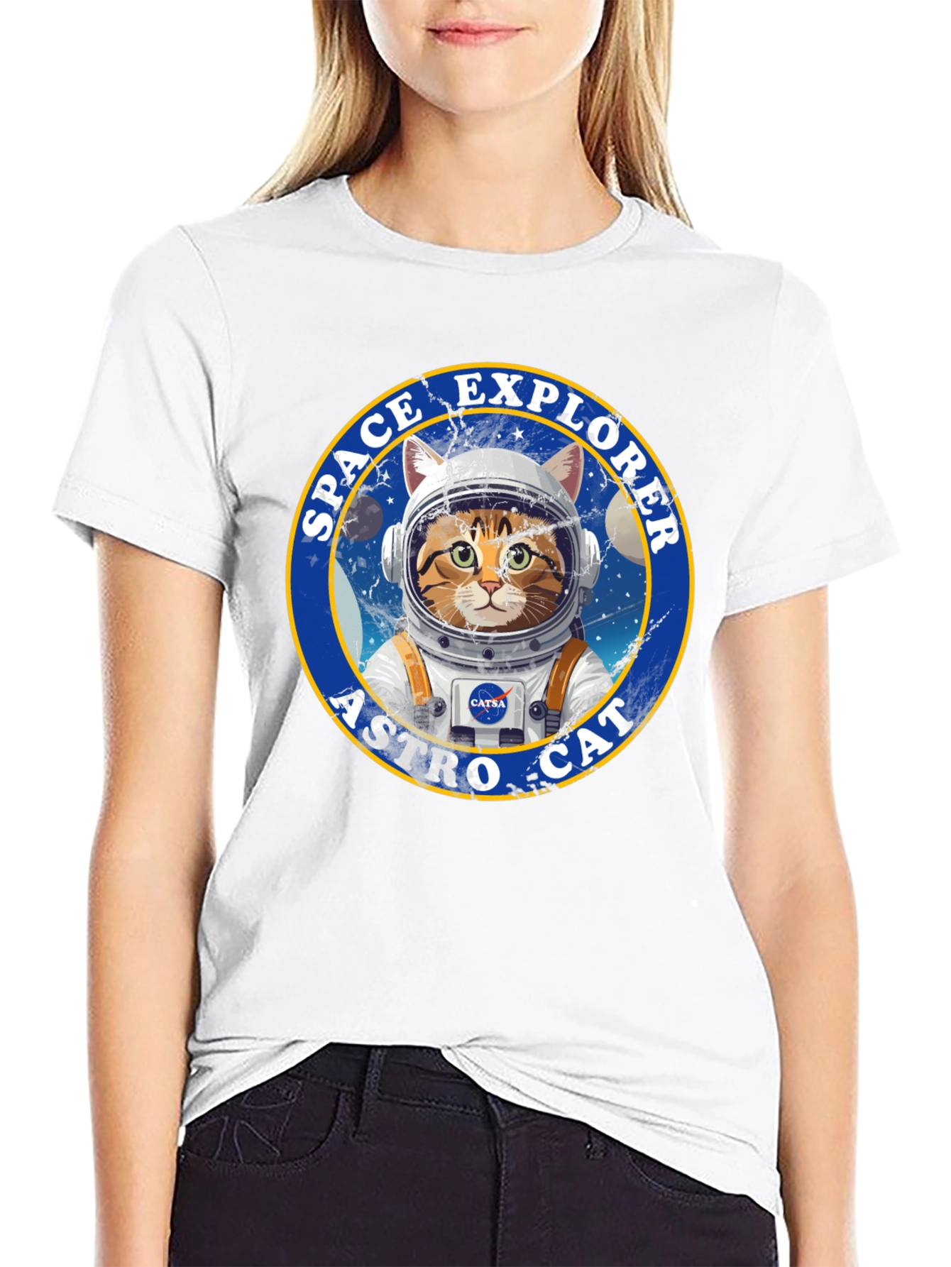 Space Explorer Astro Cat T-Shirt